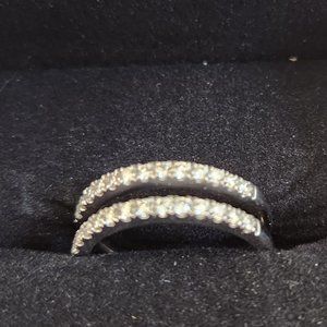 14K White gold Wedding band 1/2 ct tw